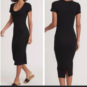 Rachel Zoe Ribbed Knit Midi Dress